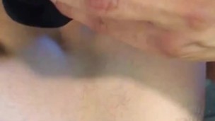Masturbating while sniffing ex girlfriends dirty panties and socks