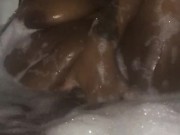 Ebony In A Bubble Bath