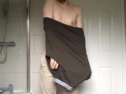 I strip tease for you and show my rock hard cock