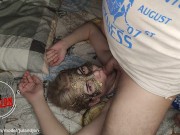 Teen girlfriend deep suck and licks balls. Hot masturbate by vaginal toy and cumshot on her mouth. 1/16