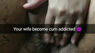My wife become really cum addicted after few gangbangs! Unprotected cheating creampies and cumshots!