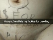 My Boss transform my wife into his personal dirty breeding toy! [Cuckold. Snapchat]