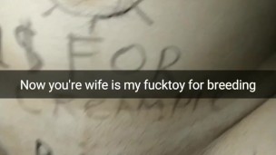 My Boss transform my wife into his personal dirty breeding toy! [Cuckold. Snapchat]