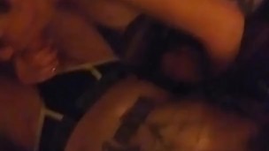 Fun for y'all to see slutty pawg tattooed Hotwife sucking BWC
