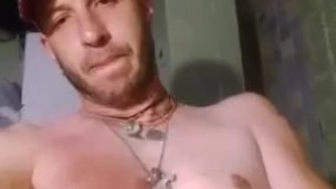Monster cock show off to chick