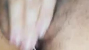 Rubbing my pink clit until I cum