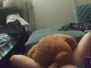 Teddy loves my pussy 14/16
