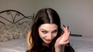 CHATURBATE TEEN BLACK LACE LINGERIE, STOCKINGS, AND PEARLS BEDROOM LIVESTREAM RECORDING