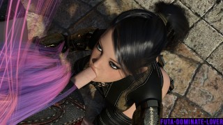 [3D Comiс] Futa Fight Champions Bailey Vs Delia