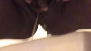 Peeing in a litter box at work 