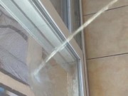Sliding Glass Door Pee