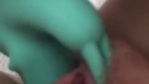 girlfriend anal play with vibrator