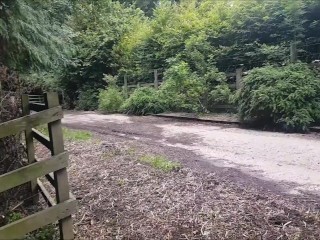 Public Path Interrupted Risky Sex & Swallow