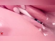 Using my sonic toothbrush to vibrate my pretty pussy to multiple orgasms 8/16