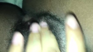 Fat black hairy pussy