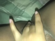 Nice hairy pussy masturbation  11/16
