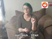 UGLY FAT GIRL MY ASS: GanjaGoddess69 reads reddit comments: PAWG BBW LUMPY BUTT FAT BOOTY seattle