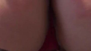 Alternative redhead school girl shakes her tight little ass