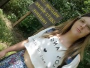 Hoosier Teen Slut Fucks Her Hairy Pussy In Public 1/16