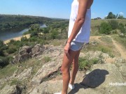 Прогулялась на пляж в прозрачной футболке без лифчика и посветила сиськами Музыка (Трейлер) 4/16