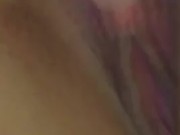 Playing with my wet tight pink pussy 