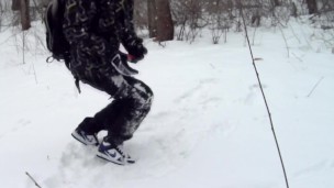 Outdoor Joy in the Snowbound Forest