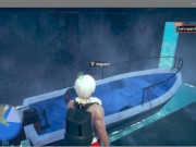 AI SYOUJYO [3D HENTAI GAME] EP.15 Doing a breast massage to the petite trader girl 5/16