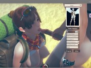 AI SYOUJYO [3D HENTAI GAME] EP.15 Doing a breast massage to the petite trader girl 9/16