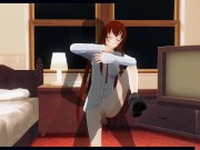 3D HENTAI Kurisu Makise gets fucked in the room (Steins Gate) 4/16