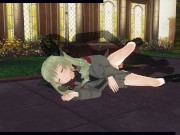 3D HENTAI Girl tanker fucks in the garden 3/16