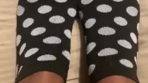 Teen Showing off Cute Socks