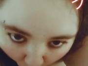 Snapchat girl sucks dildo POV