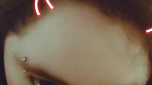 Snapchat girl dildo blowjob POV 