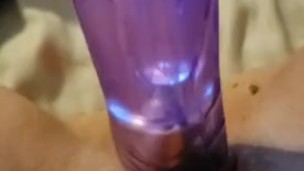 cumming on my dildo 