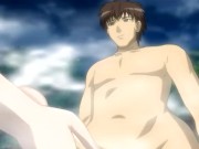 FACESITTING WITH BLOWJOB AND TITFUCK ON BATH - UNCENSORED HENTAI 1/16