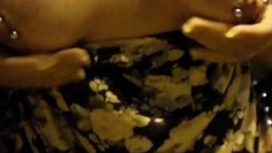 Squeezes Tits, caresses pussy