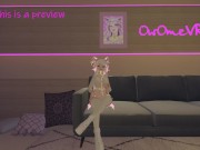 Shy Catgirl puts on a show for you ❤️Solo Masturbation in Virtual Reality [VRchat] 3d hentai camgirl 1/16
