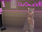Shy Catgirl puts on a show for you ❤️Solo Masturbation in Virtual Reality [VRchat] 3d hentai camgirl 12/16