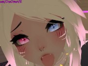 Shy Catgirl puts on a show for you ❤️Solo Masturbation in Virtual Reality [VRchat] 3d hentai camgirl