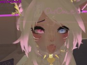 Shy Catgirl puts on a show for you ❤️Solo Masturbation in Virtual Reality [VRchat] 3d hentai camgirl 4/16