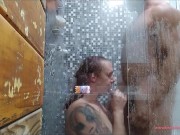 Ele me comeu gostoso no Banho e enfiou o pau na minha Garganta - O melhor Amador real Brasileiro 8/16