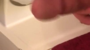 Stroking cock