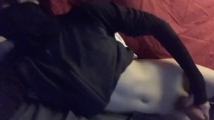 Little Femboy Twink Jerks into his toy while staring into your soul