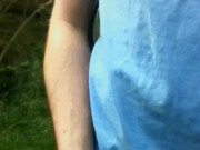 Quick outdoor wank while cycling from work 9/16