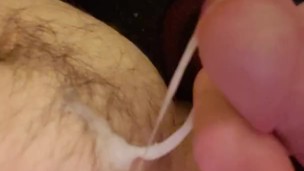 Cum on own stomach