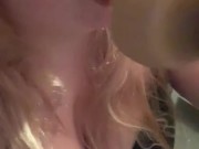 sucking my dildo my watering  3/16