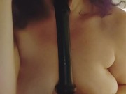 Cute chubby alt girl showing off new toy 15/16