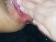 Babe made me squirt until i make the bed wet