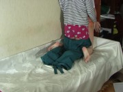 Cuckold husband. Housewife fucks with plumber while her husband out of home. 15/16