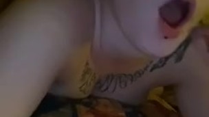 Hitting the blunt while getting my ass and pussy ate
